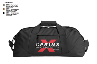 Duffle Bag, SPRINX FIRE PROTECTION, , Teamtime, Team time, sublimation, custom sports apparel, team uniforms, spirit wear, spiritwear, sports uniforms, custom shirts, team store, custom team store, fundraiser sports, apparel fundraiser
