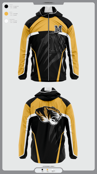 Windbreaker, Marceline Tigers, , Teamtime, Team time, sublimation, custom sports apparel, team uniforms, spirit wear, spiritwear, sports uniforms, custom shirts, team store, custom team store, fundraiser sports, apparel fundraiser