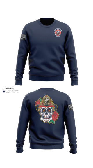 Crew Neck Sweatshirt, Carpentersville Fire Department, Fire Department, Teamtime, Team time, sublimation, custom sports apparel, team uniforms, spirit wear, spiritwear, sports uniforms, custom shirts, team store, custom team store, fundraiser sports, apparel fundraiser