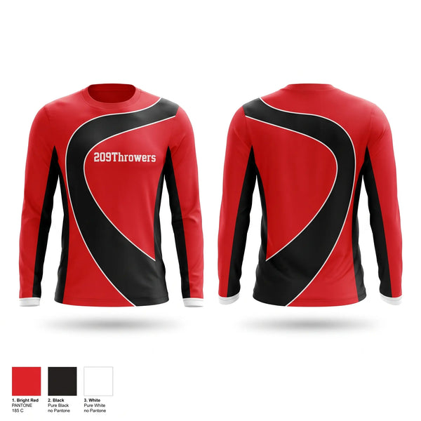 Long Sleeve Performance Shirt, 209Throwers, Track & Field, Teamtime, Team time, sublimation, custom sports apparel, team uniforms, spirit wear, spiritwear, sports uniforms, custom shirts, team store, custom team store, fundraiser sports, apparel fundraiser