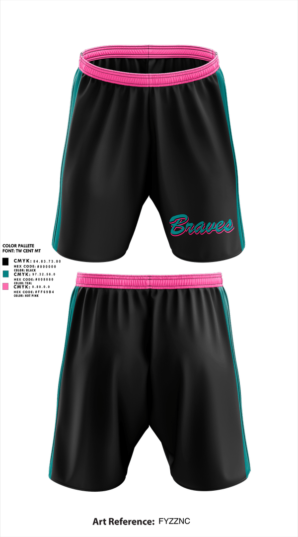 Athletic Shorts With Pockets, Salina Braves, Softball, Teamtime, Team time, sublimation, custom sports apparel, team uniforms, spirit wear, spiritwear, sports uniforms, custom shirts, team store, custom team store, fundraiser sports, apparel fundraiser