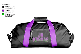 Duffle Bag, JR Kobras, Softball, Teamtime, Team time, sublimation, custom sports apparel, team uniforms, spirit wear, spiritwear, sports uniforms, custom shirts, team store, custom team store, fundraiser sports, apparel fundraiser