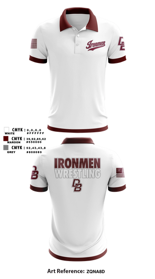 Short Sleeve Performance Polo, Ironmen, Wrestling, Teamtime, Team time, sublimation, custom sports apparel, team uniforms, spirit wear, spiritwear, sports uniforms, custom shirts, team store, custom team store, fundraiser sports, apparel fundraiser