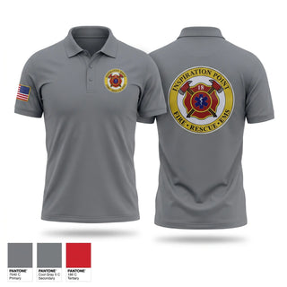 Short Sleeve Performance Polo, Inspiration Point rural volunteer fire district, Fire Department, Teamtime, Team time, sublimation, custom sports apparel, team uniforms, spirit wear, spiritwear, sports uniforms, custom shirts, team store, custom team store, fundraiser sports, apparel fundraiser