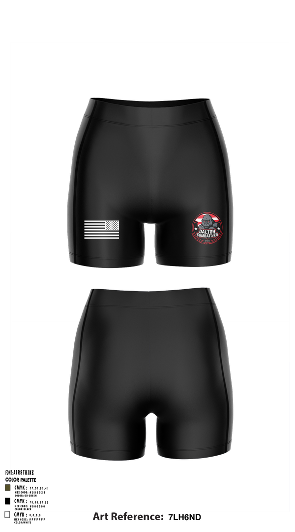 Womens Compression Shorts, DALTON COMBATIVES, , Teamtime, Team time, sublimation, custom sports apparel, team uniforms, spirit wear, spiritwear, sports uniforms, custom shirts, team store, custom team store, fundraiser sports, apparel fundraiser