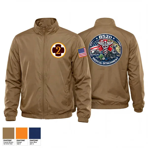 Windbreaker, 852D Medical Detachment, Army, Teamtime, Team time, sublimation, custom sports apparel, team uniforms, spirit wear, spiritwear, sports uniforms, custom shirts, team store, custom team store, fundraiser sports, apparel fundraiser