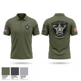 Short Sleeve Performance Polo, SHADOW, Police, Teamtime, Team time, sublimation, custom sports apparel, team uniforms, spirit wear, spiritwear, sports uniforms, custom shirts, team store, custom team store, fundraiser sports, apparel fundraiser