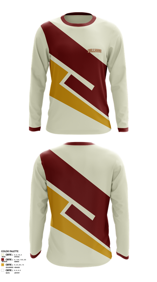 Long Sleeve Performance Shirt, Bulldogs, Men's Basketball, Teamtime, Team time, sublimation, custom sports apparel, team uniforms, spirit wear, spiritwear, sports uniforms, custom shirts, team store, custom team store, fundraiser sports, apparel fundraiser