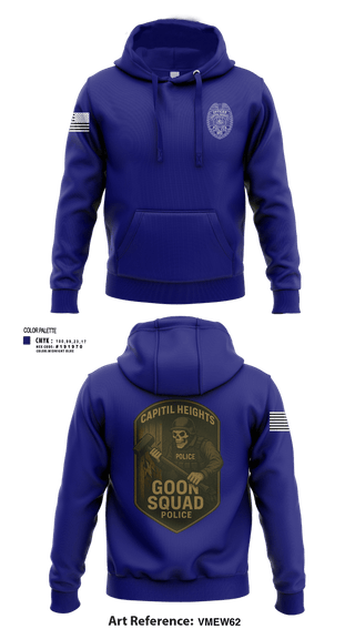 Hoodie, Capitol Heights Police Dept., Police, Teamtime, Team time, sublimation, custom sports apparel, team uniforms, spirit wear, spiritwear, sports uniforms, custom shirts, team store, custom team store, fundraiser sports, apparel fundraiser