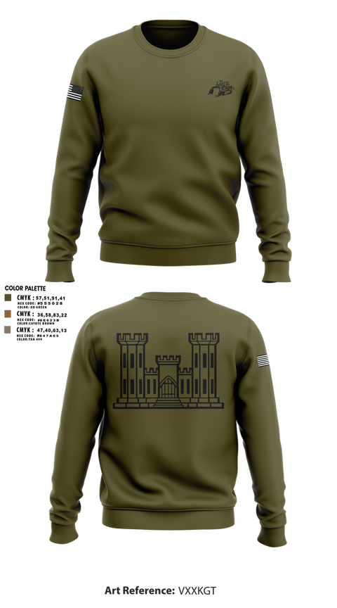 Crew Neck Sweatshirt, TCC, National Guard, Teamtime, Team time, sublimation, custom sports apparel, team uniforms, spirit wear, spiritwear, sports uniforms, custom shirts, team store, custom team store, fundraiser sports, apparel fundraiser
