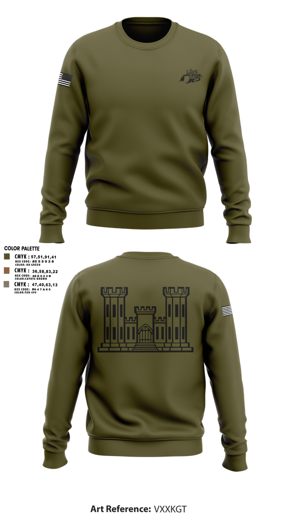 Crew Neck Sweatshirt, TCC, National Guard, Teamtime, Team time, sublimation, custom sports apparel, team uniforms, spirit wear, spiritwear, sports uniforms, custom shirts, team store, custom team store, fundraiser sports, apparel fundraiser