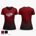 Warriors dynasty cheer 64644482 Women's Short Sleeve V-neck Shirt - 2