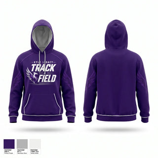 Hoodie, Kyle Legacy Track & Field, Track & Field, Teamtime, Team time, sublimation, custom sports apparel, team uniforms, spirit wear, spiritwear, sports uniforms, custom shirts, team store, custom team store, fundraiser sports, apparel fundraiser