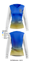 Chesterfield High Cheer 74299709 Women's Long Sleeve V-neck Shirt - 2