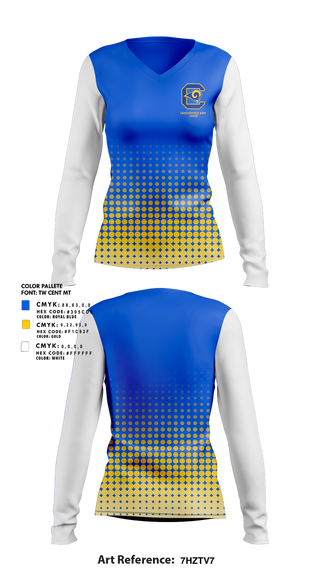 Womens Long Sleeve Vneck Shirt, Chesterfield High Cheer, Cheer, Teamtime, Team time, sublimation, custom sports apparel, team uniforms, spirit wear, spiritwear, sports uniforms, custom shirts, team store, custom team store, fundraiser sports, apparel fundraiser