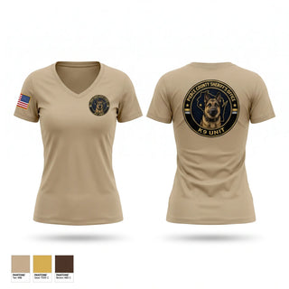 Womens Short Sleeve Vneck Shirt, Pierce County Sheriff’s Office, Police, Teamtime, Team time, sublimation, custom sports apparel, team uniforms, spirit wear, spiritwear, sports uniforms, custom shirts, team store, custom team store, fundraiser sports, apparel fundraiser