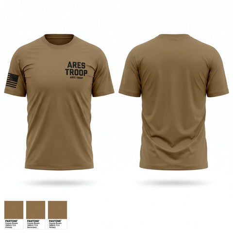 Old School Cotton Feel Shirt, Ares troop, Army, Teamtime, Team time, sublimation, custom sports apparel, team uniforms, spirit wear, spiritwear, sports uniforms, custom shirts, team store, custom team store, fundraiser sports, apparel fundraiser