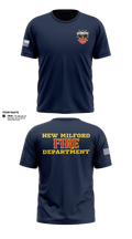 New Milford Fire department 24984583 Old School Cotton Feel Shirt - 3