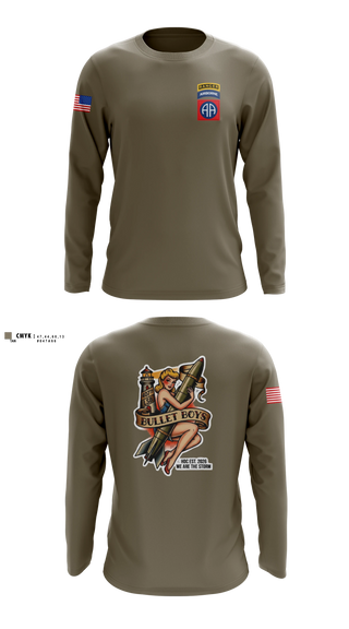 Long Sleeve Performance Shirt, Ammo, Distro, 407th LSB, Army, Teamtime, Team time, sublimation, custom sports apparel, team uniforms, spirit wear, spiritwear, sports uniforms, custom shirts, team store, custom team store, fundraiser sports, apparel fundraiser