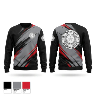 Crew Neck Sweatshirt, Texas Department of Criminal Justice, , Teamtime, Team time, sublimation, custom sports apparel, team uniforms, spirit wear, spiritwear, sports uniforms, custom shirts, team store, custom team store, fundraiser sports, apparel fundraiser