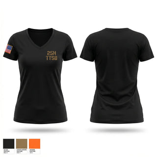 Womens Short Sleeve Vneck Shirt, 25H TTSB, Army, Teamtime, Team time, sublimation, custom sports apparel, team uniforms, spirit wear, spiritwear, sports uniforms, custom shirts, team store, custom team store, fundraiser sports, apparel fundraiser