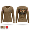 BD101 Women's Long Sleeve V-neck Shirt - 1