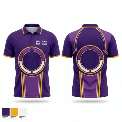 Lake County Panthers Short Sleeve Performance Polo - 1