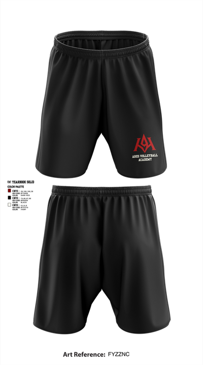 Ares Volleyball Academy 31982644 Athletic Shorts With Pockets - 1