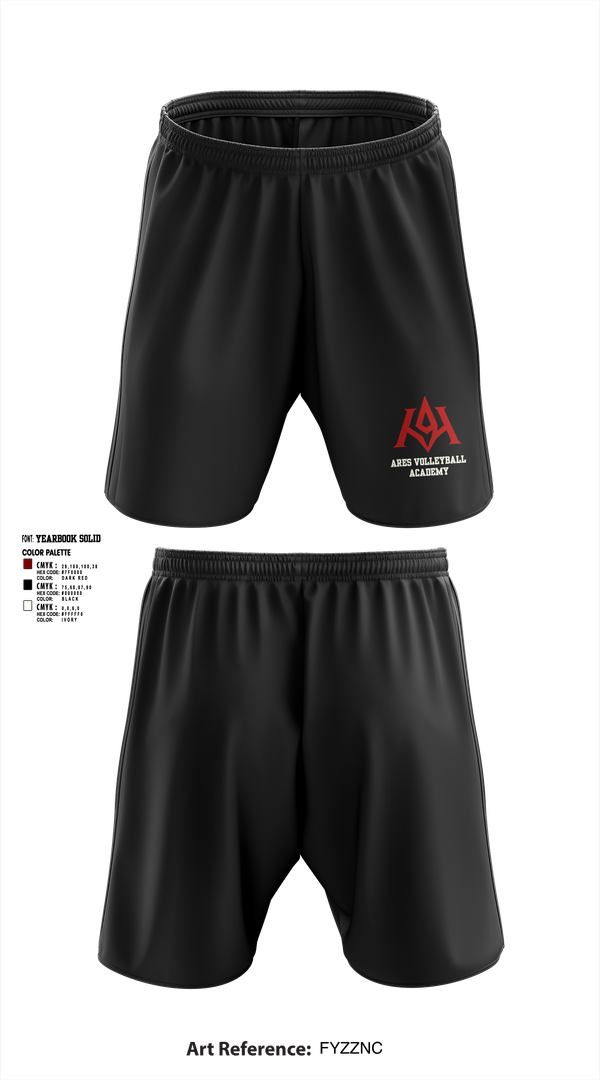 Athletic Shorts With Pockets, Ares Volleyball Academy, Women's Volleyball, Teamtime, Team time, sublimation, custom sports apparel, team uniforms, spirit wear, spiritwear, sports uniforms, custom shirts, team store, custom team store, fundraiser sports, apparel fundraiser