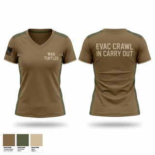 Womens Short Sleeve Vneck Shirt, War turtles, Army, Teamtime, Team time, sublimation, custom sports apparel, team uniforms, spirit wear, spiritwear, sports uniforms, custom shirts, team store, custom team store, fundraiser sports, apparel fundraiser