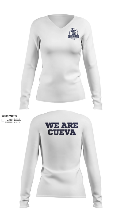 La Cueva Women's Long Sleeve V-neck Shirt - 30