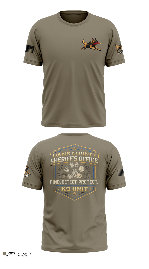 Old School Cotton Feel Shirt, Dane County K9, Police, Teamtime, Team time, sublimation, custom sports apparel, team uniforms, spirit wear, spiritwear, sports uniforms, custom shirts, team store, custom team store, fundraiser sports, apparel fundraiser
