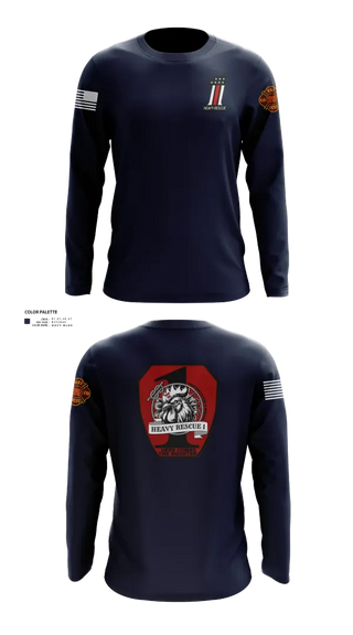 Long Sleeve Performance Shirt, HFR Heavy Rescue, Fire Department, Teamtime, Team time, sublimation, custom sports apparel, team uniforms, spirit wear, spiritwear, sports uniforms, custom shirts, team store, custom team store, fundraiser sports, apparel fundraiser
