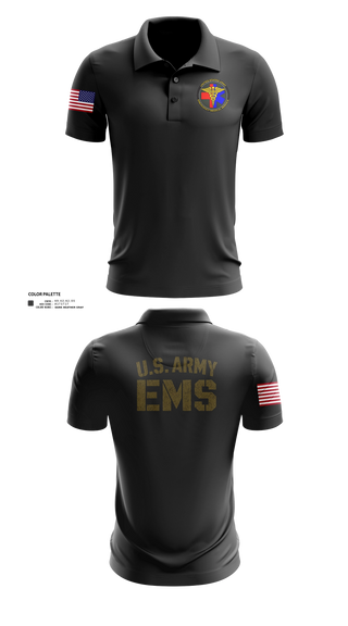 Short Sleeve Performance Polo, U.S. ARMY EMS, EMS/EMT, Teamtime, Team time, sublimation, custom sports apparel, team uniforms, spirit wear, spiritwear, sports uniforms, custom shirts, team store, custom team store, fundraiser sports, apparel fundraiser