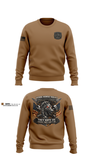 Crew Neck Sweatshirt, 62 FMT, Army, Teamtime, Team time, sublimation, custom sports apparel, team uniforms, spirit wear, spiritwear, sports uniforms, custom shirts, team store, custom team store, fundraiser sports, apparel fundraiser