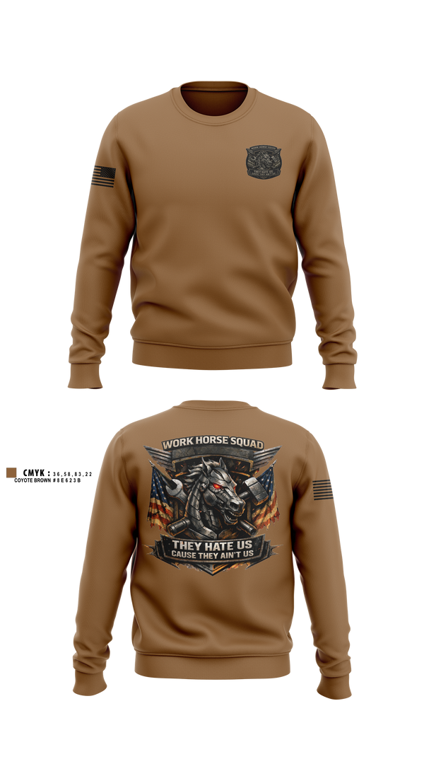Crew Neck Sweatshirt, 62 FMT, Army, Teamtime, Team time, sublimation, custom sports apparel, team uniforms, spirit wear, spiritwear, sports uniforms, custom shirts, team store, custom team store, fundraiser sports, apparel fundraiser
