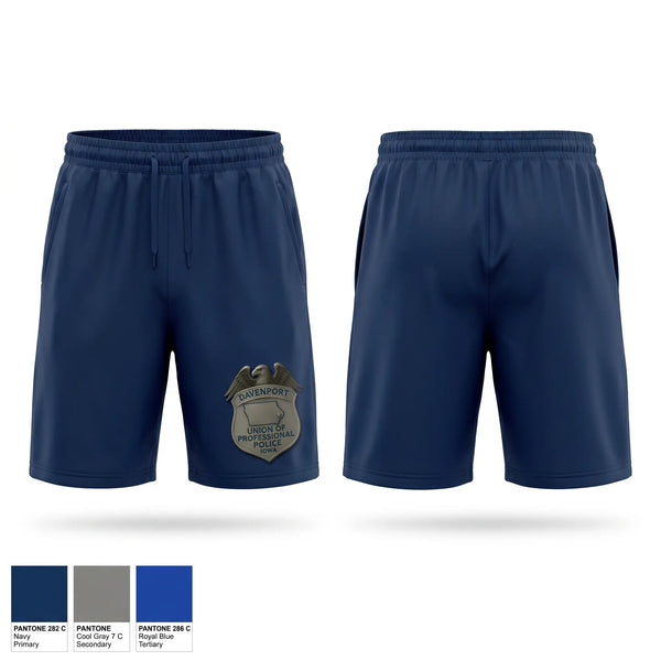 Athletic Shorts With Pockets, Davenport Union of Professional Police, Police, Teamtime, Team time, sublimation, custom sports apparel, team uniforms, spirit wear, spiritwear, sports uniforms, custom shirts, team store, custom team store, fundraiser sports, apparel fundraiser