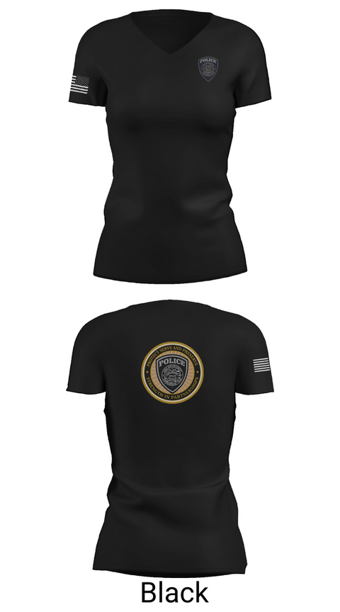 Womens Short Sleeve Vneck Shirt, EBRPD, Police, Teamtime, Team time, sublimation, custom sports apparel, team uniforms, spirit wear, spiritwear, sports uniforms, custom shirts, team store, custom team store, fundraiser sports, apparel fundraiser