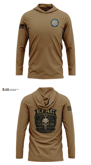 Long Sleeve hooded sunshirt, EFAC, Navy, Teamtime, Team time, sublimation, custom sports apparel, team uniforms, spirit wear, spiritwear, sports uniforms, custom shirts, team store, custom team store, fundraiser sports, apparel fundraiser