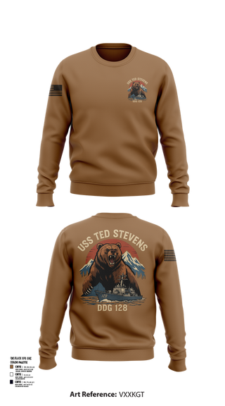 Crew Neck Sweatshirt, TED STEVENS, , Teamtime, Team time, sublimation, custom sports apparel, team uniforms, spirit wear, spiritwear, sports uniforms, custom shirts, team store, custom team store, fundraiser sports, apparel fundraiser
