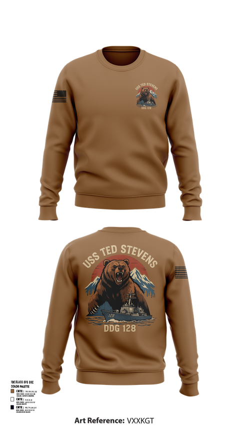 Crew Neck Sweatshirt, TED STEVENS, , Teamtime, Team time, sublimation, custom sports apparel, team uniforms, spirit wear, spiritwear, sports uniforms, custom shirts, team store, custom team store, fundraiser sports, apparel fundraiser