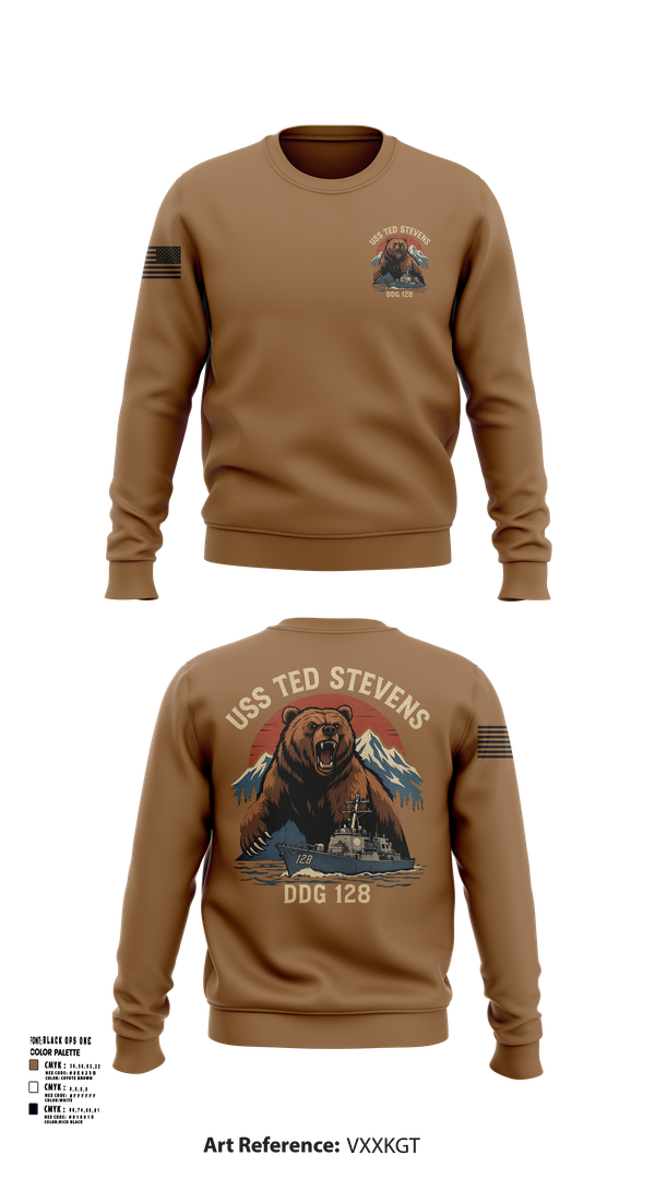 Crew Neck Sweatshirt, TED STEVENS, , Teamtime, Team time, sublimation, custom sports apparel, team uniforms, spirit wear, spiritwear, sports uniforms, custom shirts, team store, custom team store, fundraiser sports, apparel fundraiser