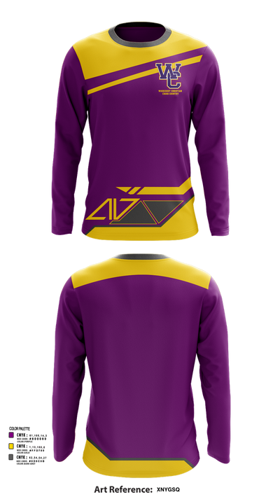Woodcrest Christian 71066629 Long Sleeve Performance Shirt 61