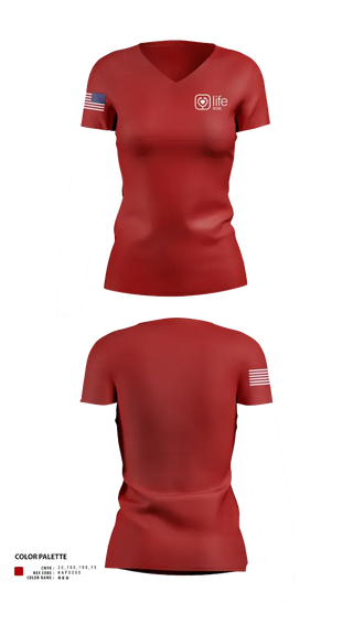 Womens Short Sleeve Vneck Shirt, Life Ride, EMS/EMT, Teamtime, Team time, sublimation, custom sports apparel, team uniforms, spirit wear, spiritwear, sports uniforms, custom shirts, team store, custom team store, fundraiser sports, apparel fundraiser