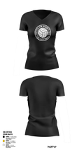 Fulton Hornets Volleyball 2109718 Women's Short Sleeve V-neck Shirt - 2