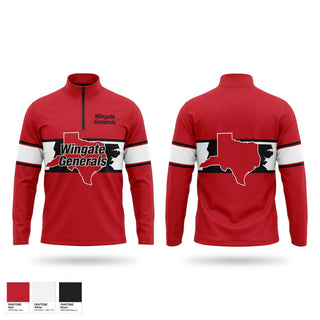 Quarter Zip Jacket, Wingate Generals, Cheer, Teamtime, Team time, sublimation, custom sports apparel, team uniforms, spirit wear, spiritwear, sports uniforms, custom shirts, team store, custom team store, fundraiser sports, apparel fundraiser