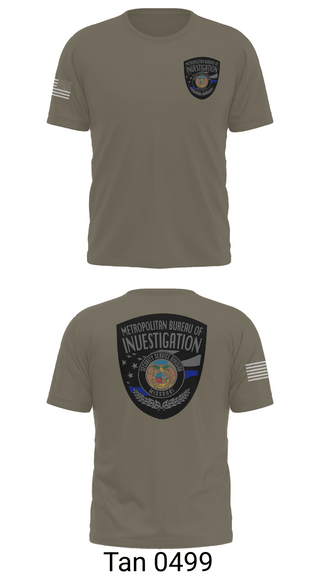 Short Sleeve Performance Shirt, Metropolitan Bureau Of Investigation, Police, Teamtime, Team time, sublimation, custom sports apparel, team uniforms, spirit wear, spiritwear, sports uniforms, custom shirts, team store, custom team store, fundraiser sports, apparel fundraiser