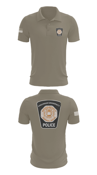 Short Sleeve Performance Polo, Anderson University Police, Police, Teamtime, Team time, sublimation, custom sports apparel, team uniforms, spirit wear, spiritwear, sports uniforms, custom shirts, team store, custom team store, fundraiser sports, apparel fundraiser