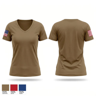 Womens Short Sleeve Vneck Shirt, Charlie Flight, Air Force, Teamtime, Team time, sublimation, custom sports apparel, team uniforms, spirit wear, spiritwear, sports uniforms, custom shirts, team store, custom team store, fundraiser sports, apparel fundraiser