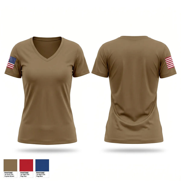 Womens Short Sleeve Vneck Shirt, Charlie Flight, Air Force, Teamtime, Team time, sublimation, custom sports apparel, team uniforms, spirit wear, spiritwear, sports uniforms, custom shirts, team store, custom team store, fundraiser sports, apparel fundraiser